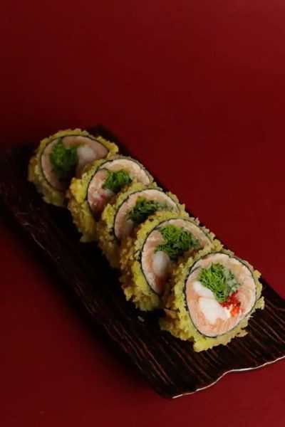 Sashimi tempura roll bez ryżu