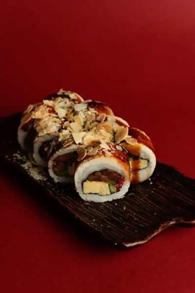 Węgorz, tamago, shiitake